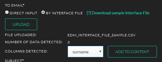 以 CSV 管理收件人名單